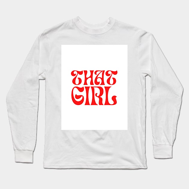 that girl Long Sleeve T-Shirt by little-axii